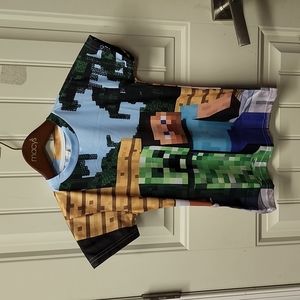 COPY - Hippy sun minecraft Steve and the creeper tee toddler boy size 4 T 130